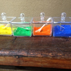 Powerder Paints in cosmetic plastic jars